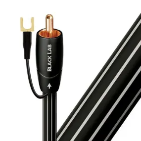 AUDIOQUEST Black lab 3M subwoofer cable. Long grain copper (LGC) Metal-layer noise dissipation Foamed-Polyethylene dielectric Cold-welded,Gold plated termination Jacket - black with white stripes
