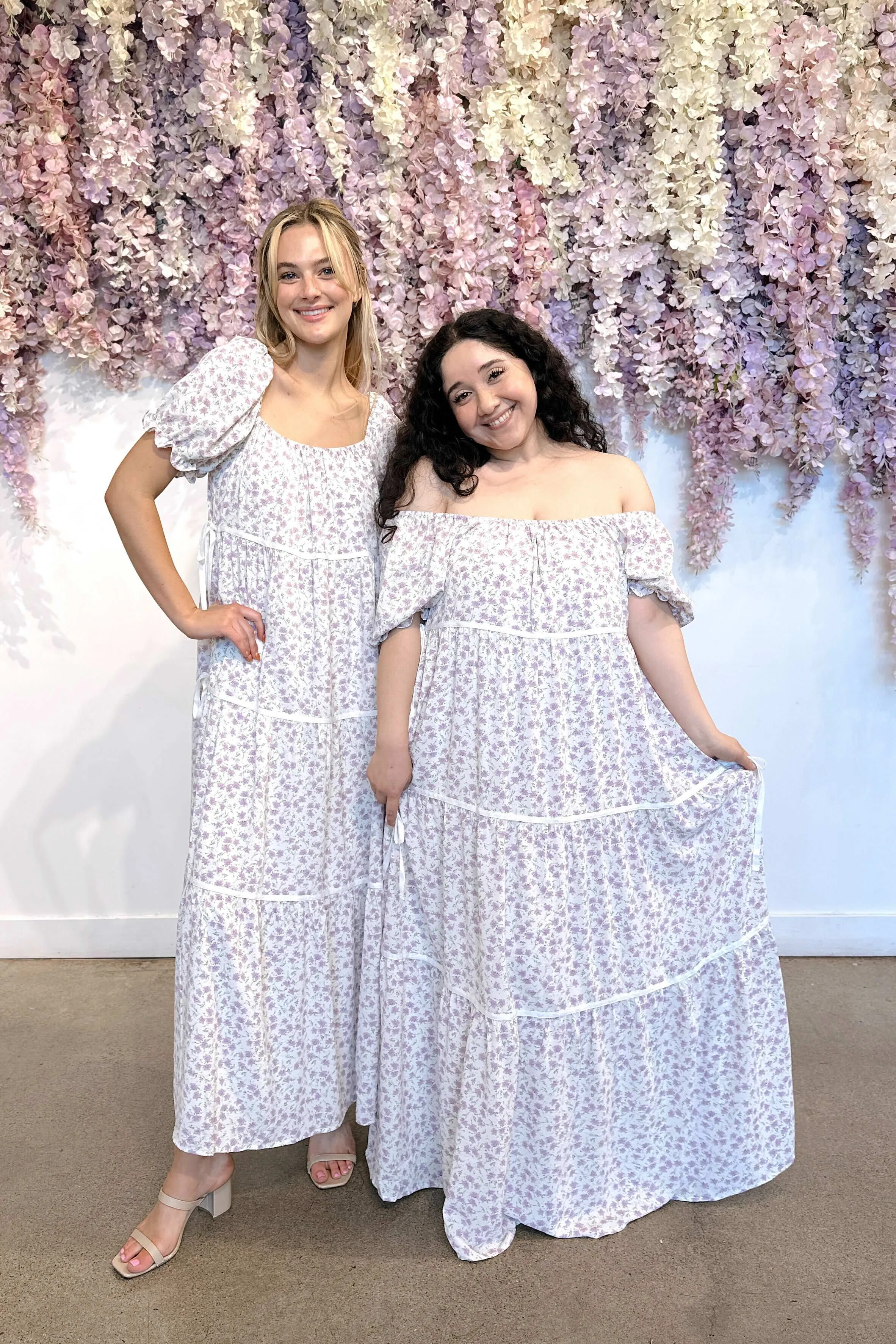 Brittany Bow Tiered Dress