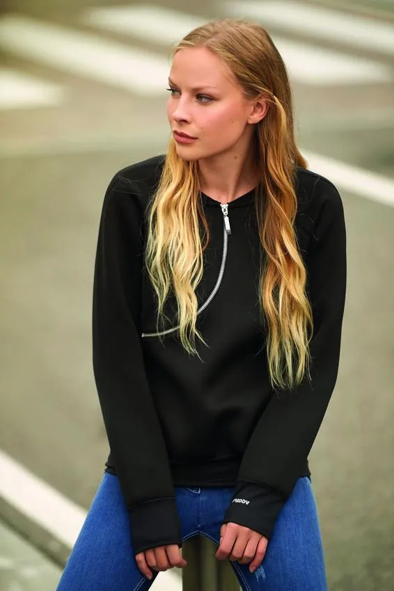 Curve Bomber Jacket - Black