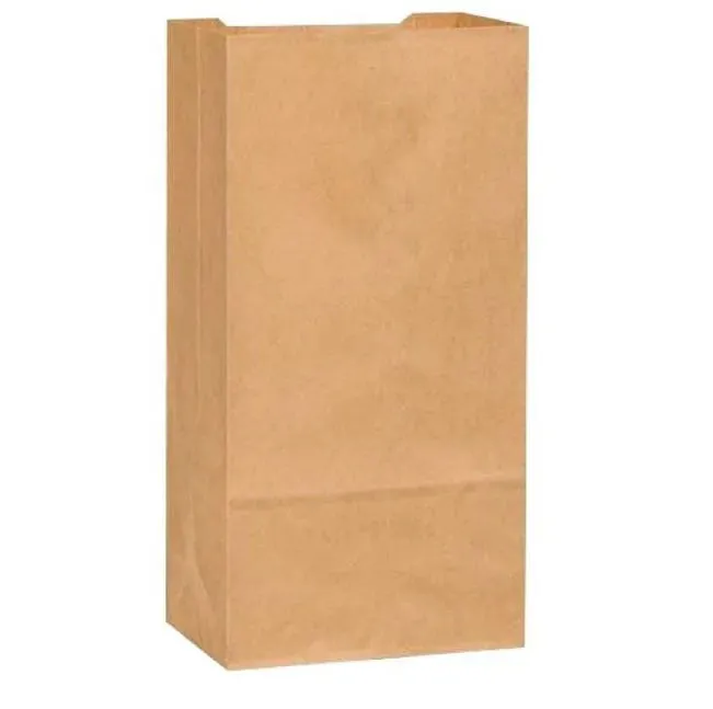 Duro 70223 Heavy Duty 25 lb Husky Grocery Bag, Brown Kraft Paper (Case of 400)