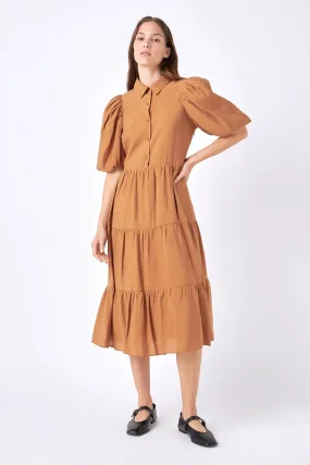 Graham Cracker Midi Dress - FINAL SALE