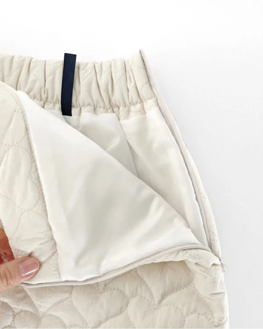 Heart Quilted Baning Skirt
