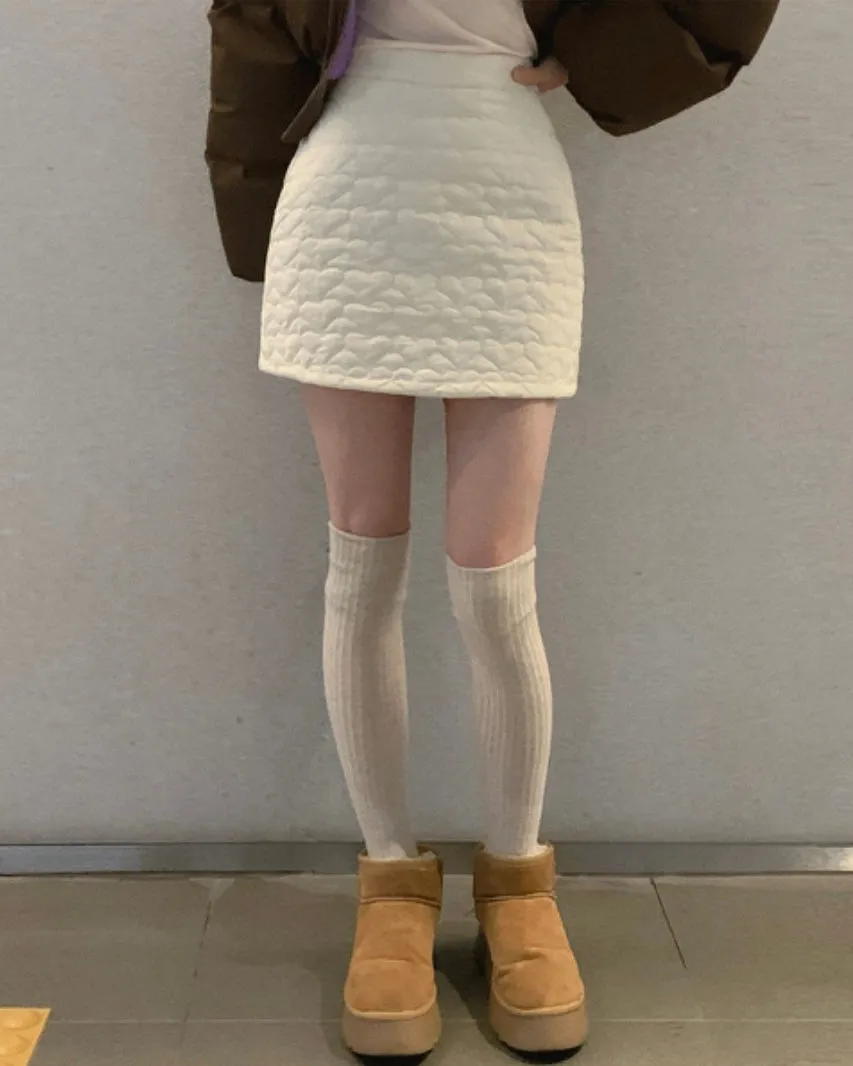 Heart Quilted Baning Skirt