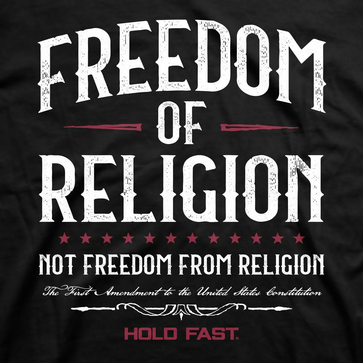 HOLD FAST Mens T-Shirt Religious Freedom