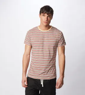 Misc Stripe Flintlock Tee Ochre/Mango - Sale