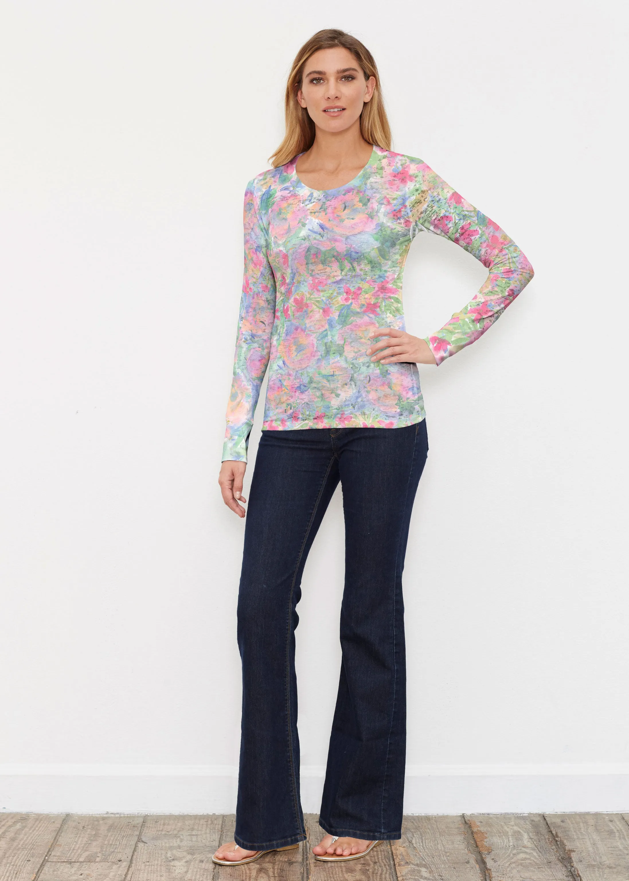 Penelope (17255) ~ Thermal Long Sleeve Crew Shirt
