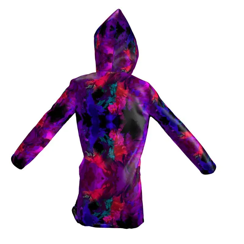 "Chromatic Release" Women's Hooded Breathable Rain Jacket