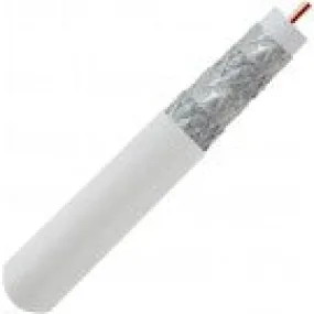 RG6 Quad Shield Coaxial - 3GHz - 500ft. - White