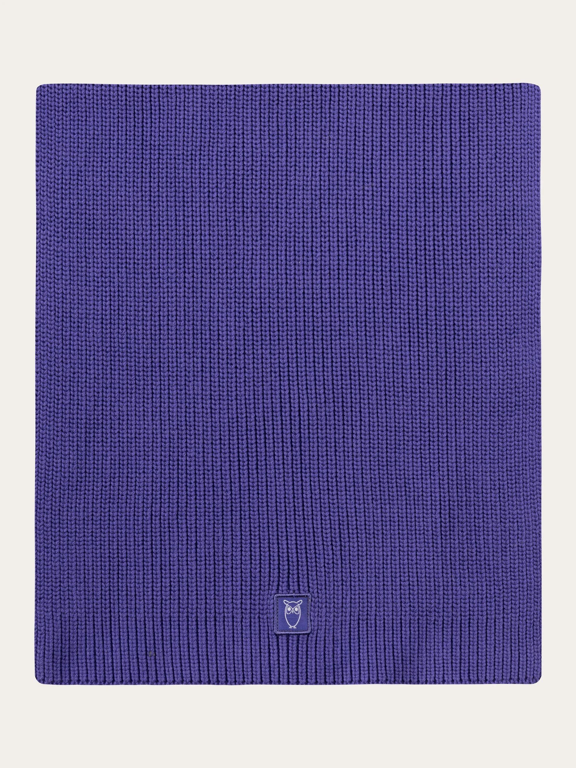 Rib knit scarf - Deep Purple