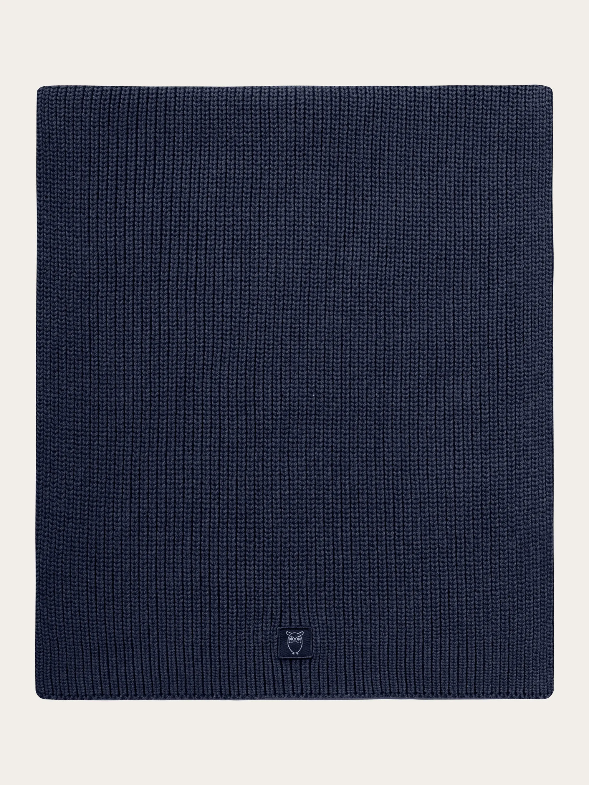 Rib knit scarf - Total Eclipse