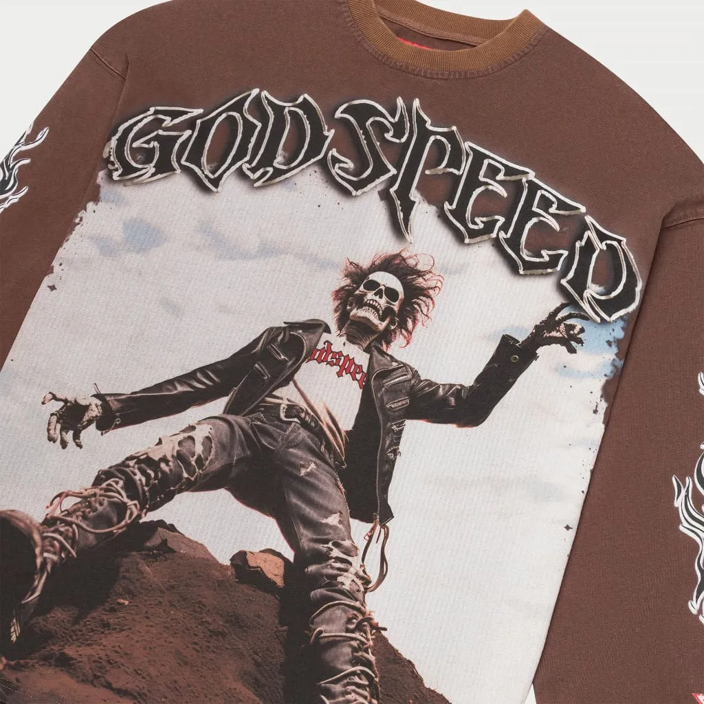 Rocker LS T-Shirt (Brown Wash)