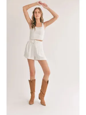 Sadie & Sage Dunes Belted Shorts