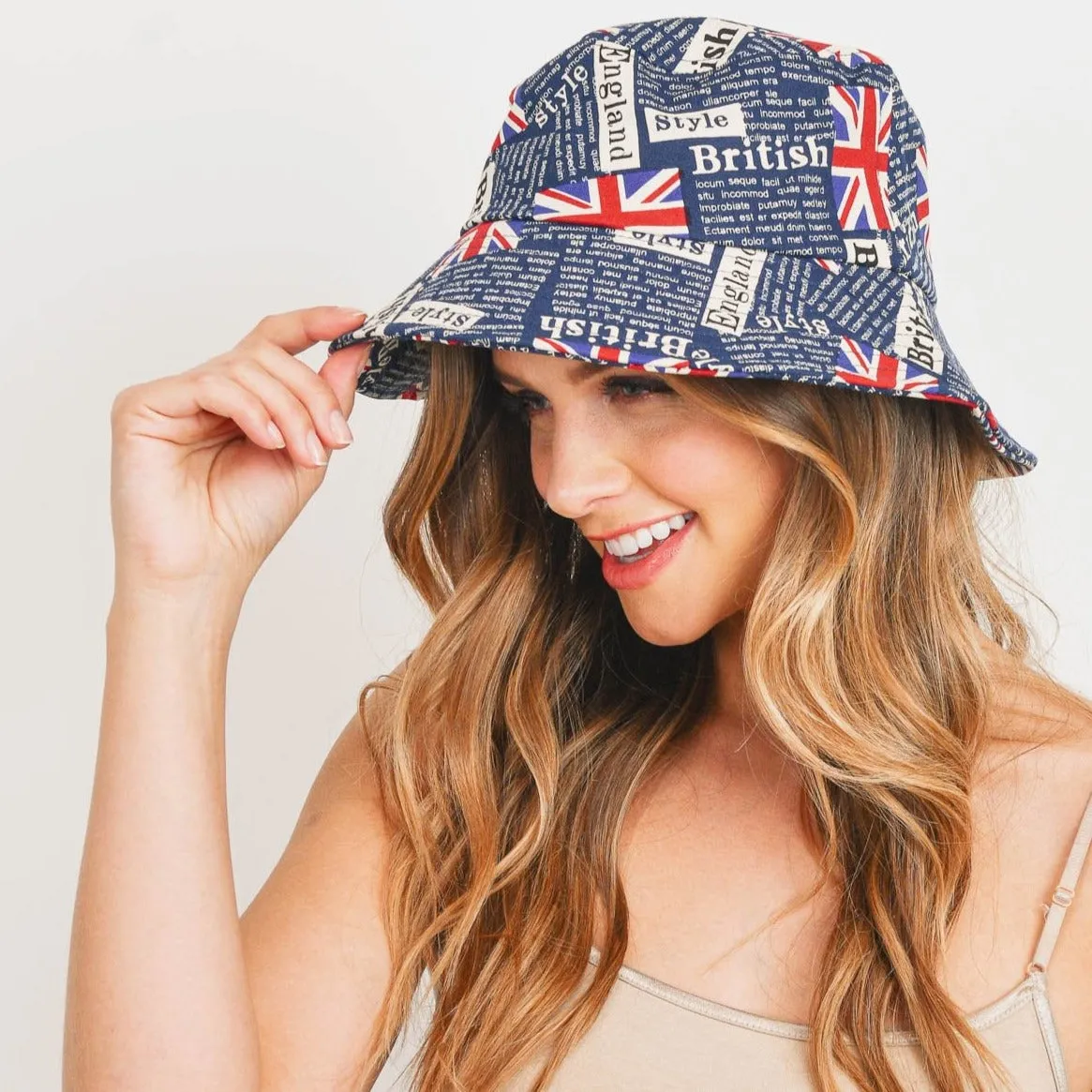 Sapphire England Printed Bucket Hat