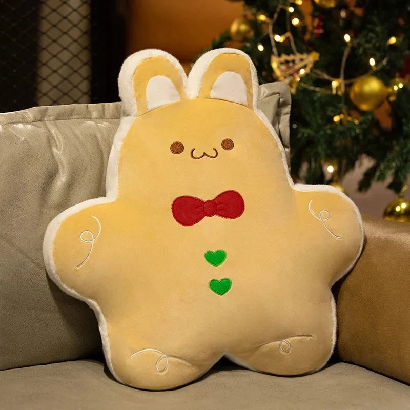 Seasonal gift 40cm Cartoon Gingerbread Rabbit Christmas Tree Plush Toys High Quality Christmas Decor Dolls Stuffed Soft Pluchies Gift