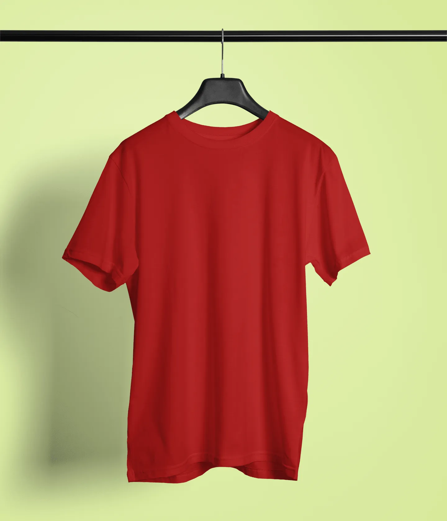 Unisex Regular Fit T-Shirt - Cotton, Bio-Washed (Brick Red)